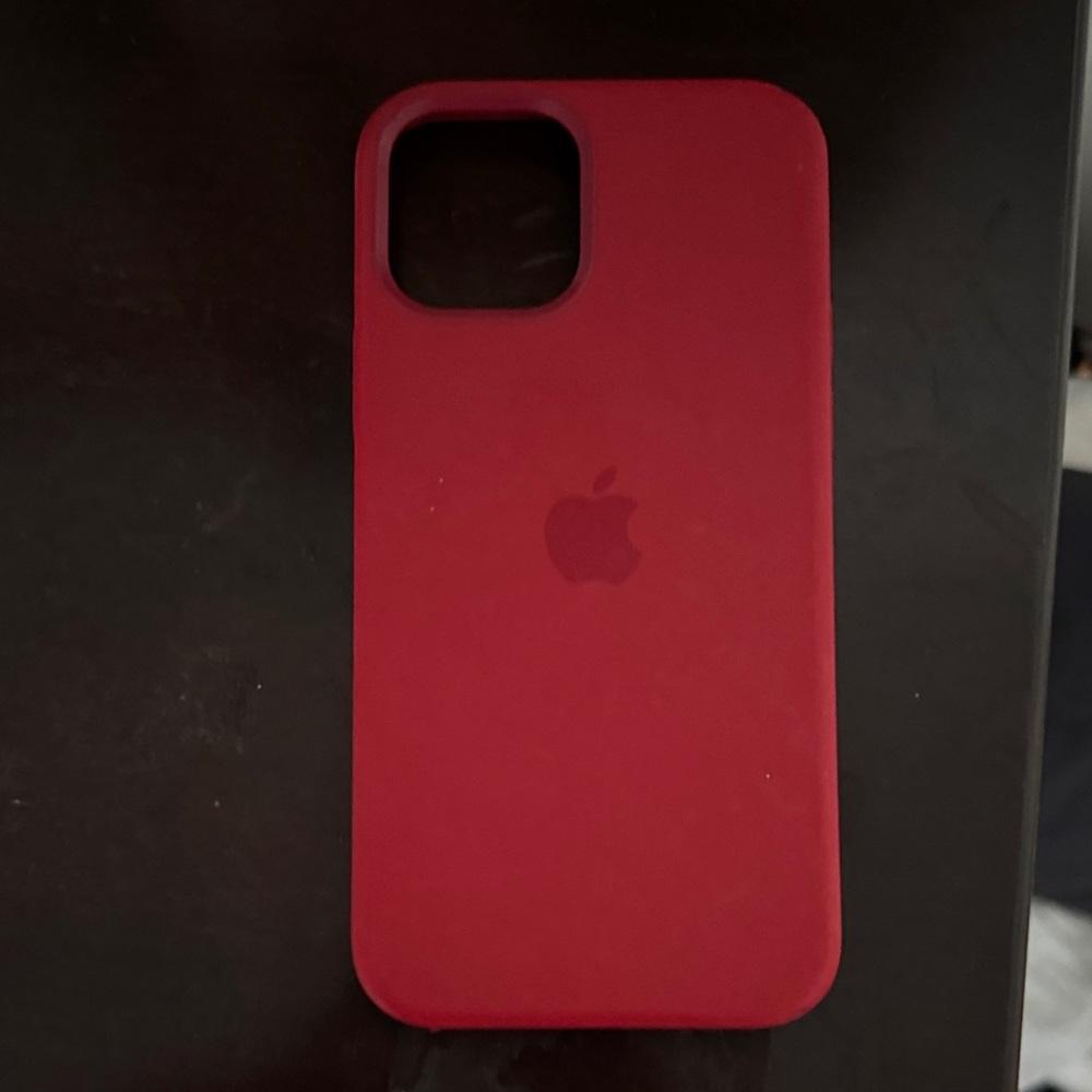 Apple Crimson Silicone Phone Case